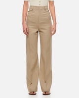 Jacquemus Le Pantalon Sauge Linen Trousers - Women - Piano Luigi