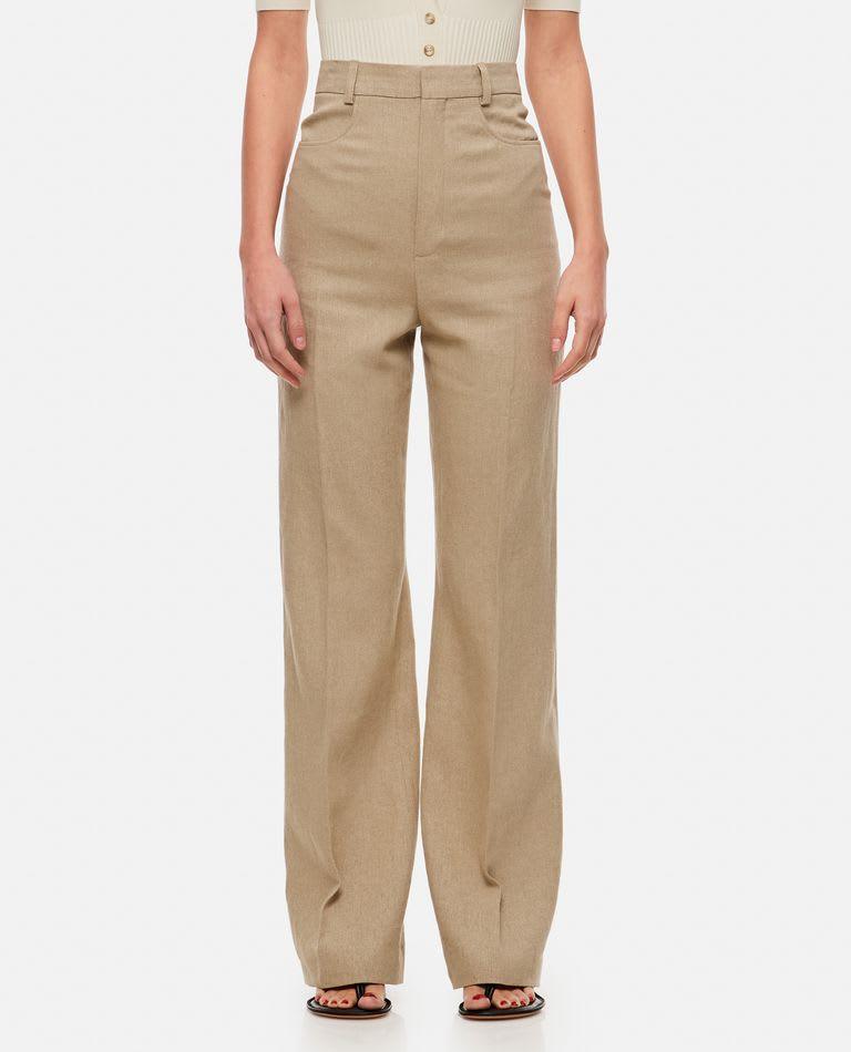 Jacquemus Le Pantalon Sauge Linen Trousers - Women - Piano Luigi