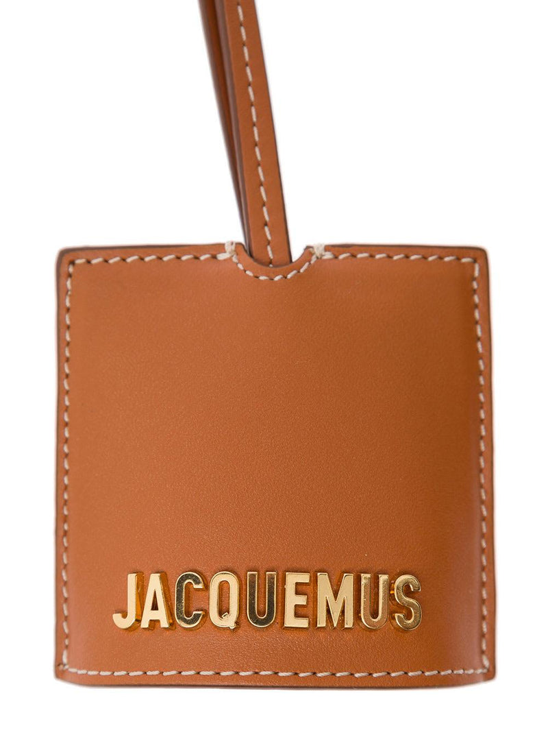 Jacquemus le Porte Cle Bagage Brown Key-chain With Logo Lettering In Smooth Leather Man - Men - Piano Luigi