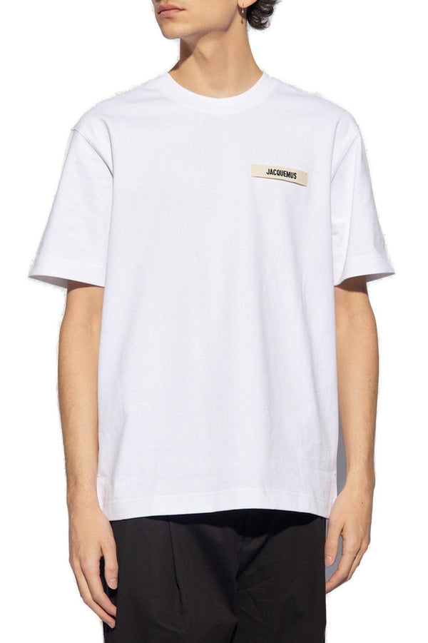 Jacquemus Logo Embroidered Crewneck T-shirt - Men - Piano Luigi