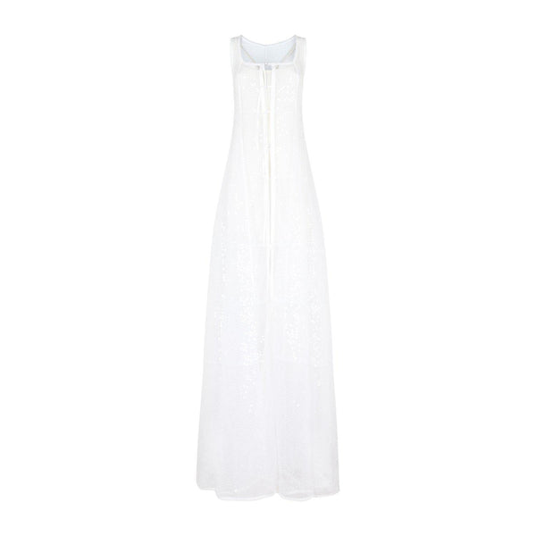 Jacquemus Long Negligee Ribbon Detail Dress - Women - Piano Luigi