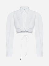 Jacquemus Plidao Cotton Cropped Shirt - Women - Piano Luigi