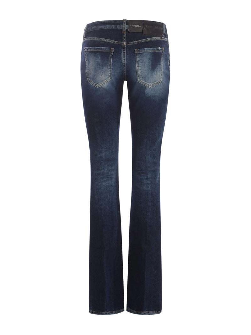 Jeans Dsquared2 medium Waist Flare In Denim - Unisex - Piano Luigi