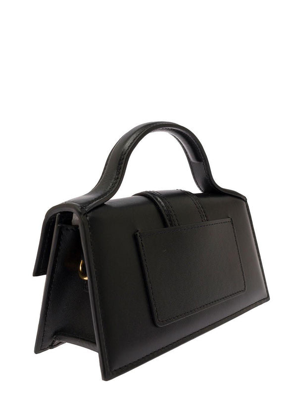 le Bambino Black Handbag With Removable Shoulder Strap In Leather And Cotton Woman Jacquemus - Women - Piano Luigi