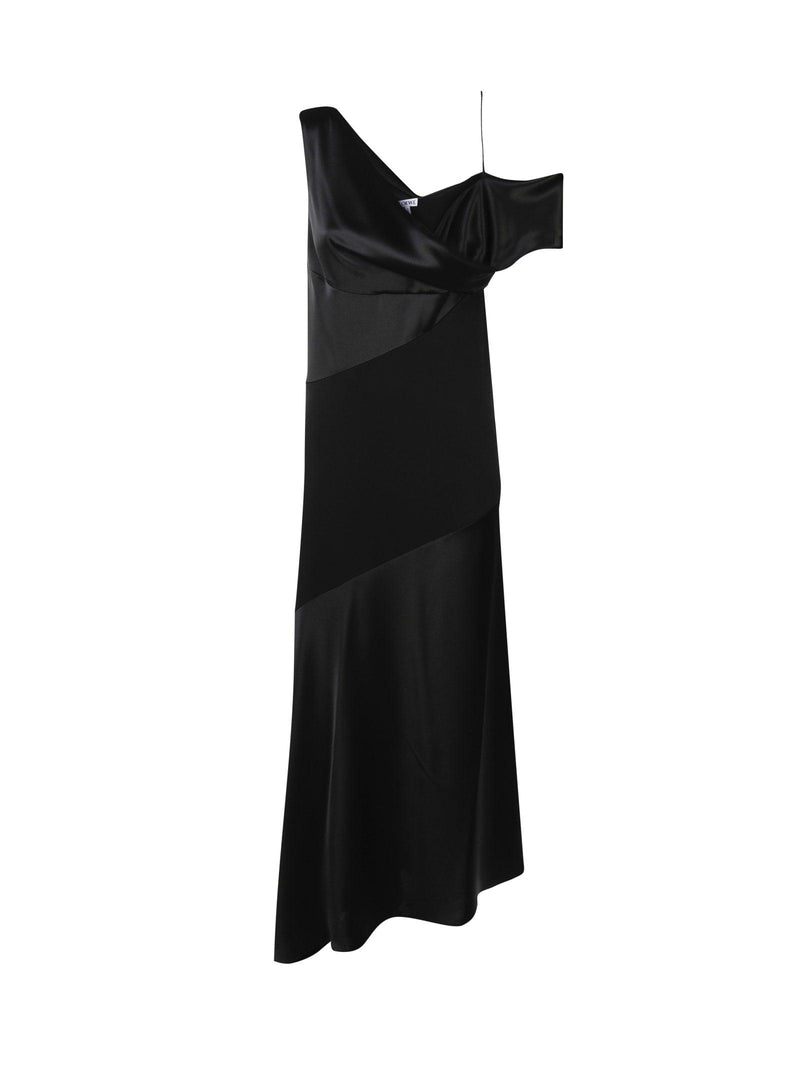 Loewe Asymmetric Draped Dress - Women - Piano Luigi