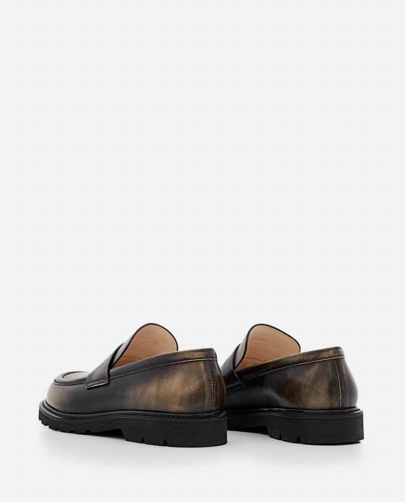 Loewe Blaze Leather Loafers - Women - Piano Luigi