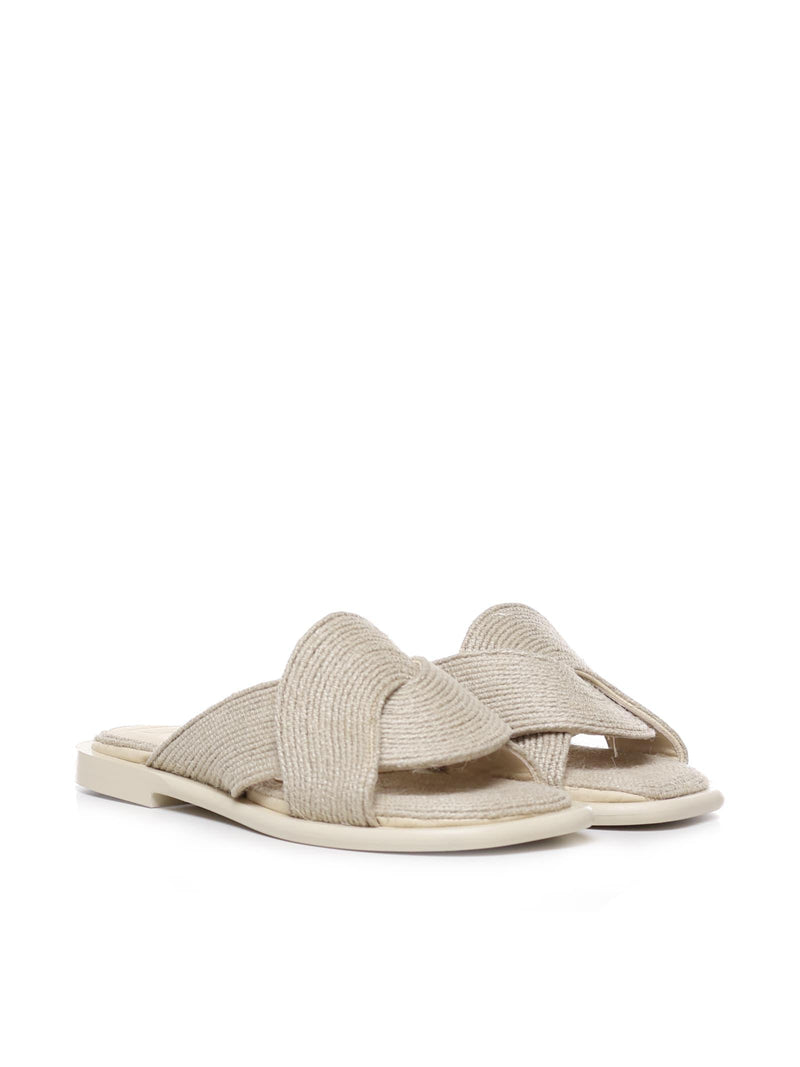 Loewe Jute Petal Slide - Women - Piano Luigi