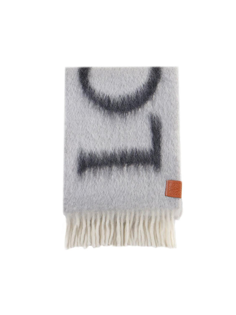 Loewe Logo Wool Scarf - Women - Piano Luigi