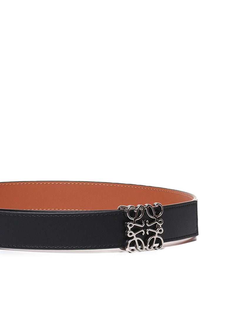 Loewe Reversible Anagram Belt In Calfskin - Women - Piano Luigi