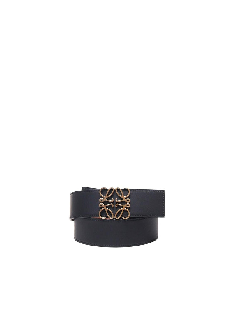 Loewe Reversible Anagram Belt In Soft Grained Calfskin And Smooth Calfskin - Men - Piano Luigi