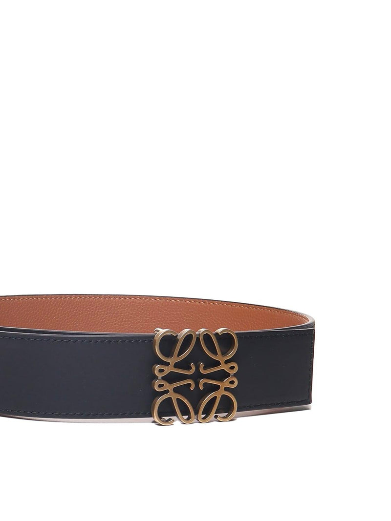 Loewe Reversible Anagram Belt In Soft Grained Calfskin And Smooth Calfskin - Men - Piano Luigi