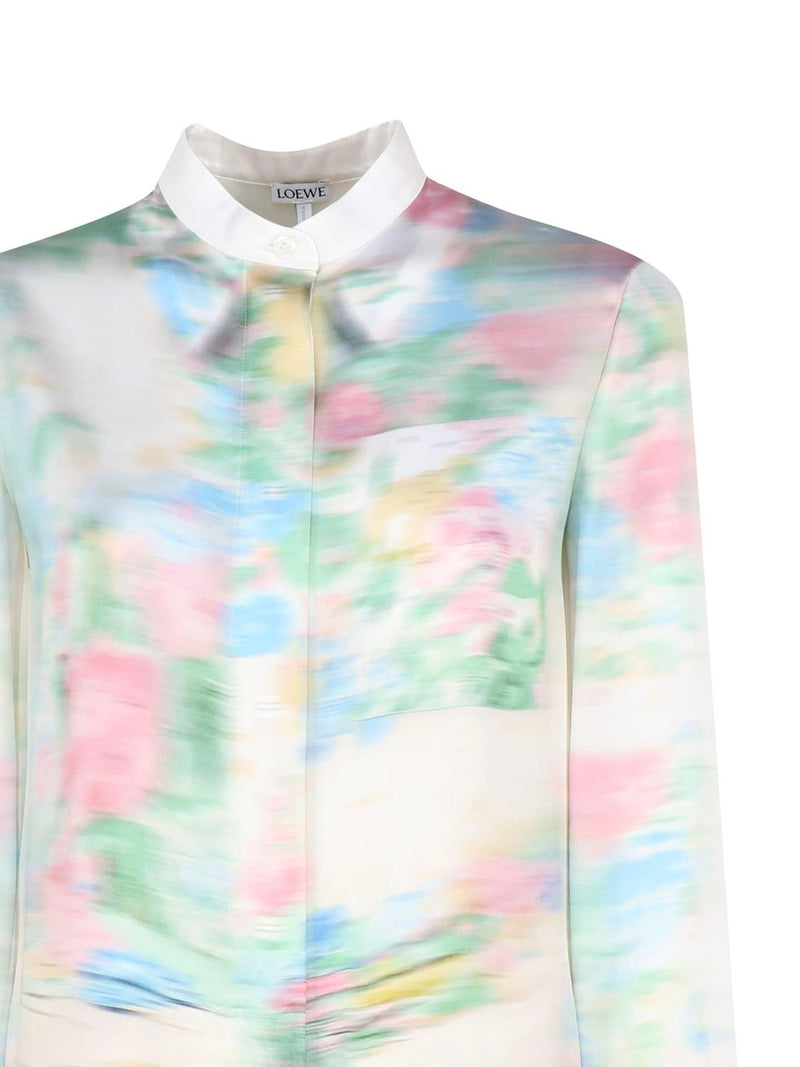 Loewe Shirt Crafted In Lightweight Viscose And Silk Satin - Women - Piano Luigi