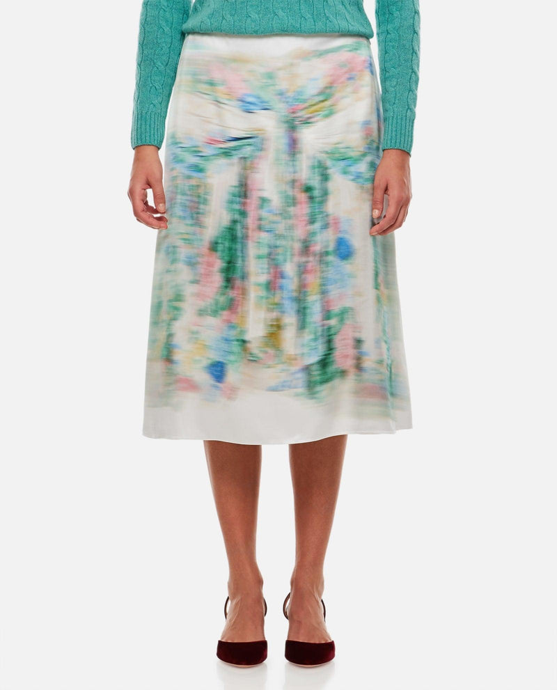 Loewe Silk Blend Midi Skirt - Women - Piano Luigi