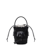 Loewe Small Bucket Bag With Fringes In Calfskin - Women - Piano Luigi