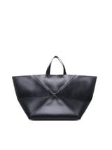 Loewe Xxl Puzzle Fold Tote Bag In Shiny Calfskin - Women - Piano Luigi