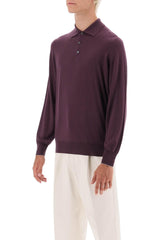 Long-sleeved Polo Shirt In Virgin Wool And Cashmere Brunello Cucinelli - Men - Piano Luigi