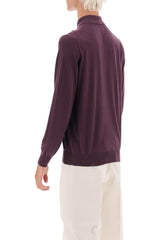 Long-sleeved Polo Shirt In Virgin Wool And Cashmere Brunello Cucinelli - Men - Piano Luigi