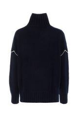 Midnight Blue Wool Sweater Woolrich - Women - Piano Luigi