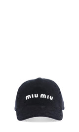 Miu Miu Logo Cap - Women - Piano Luigi