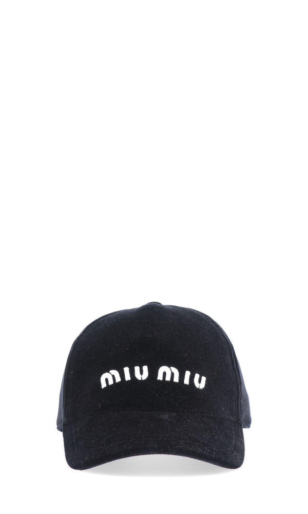Miu Miu Logo Cap - Women - Piano Luigi