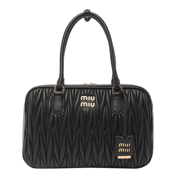 Miu Miu Logo-lettering Zipped Handbag - Women - Piano Luigi
