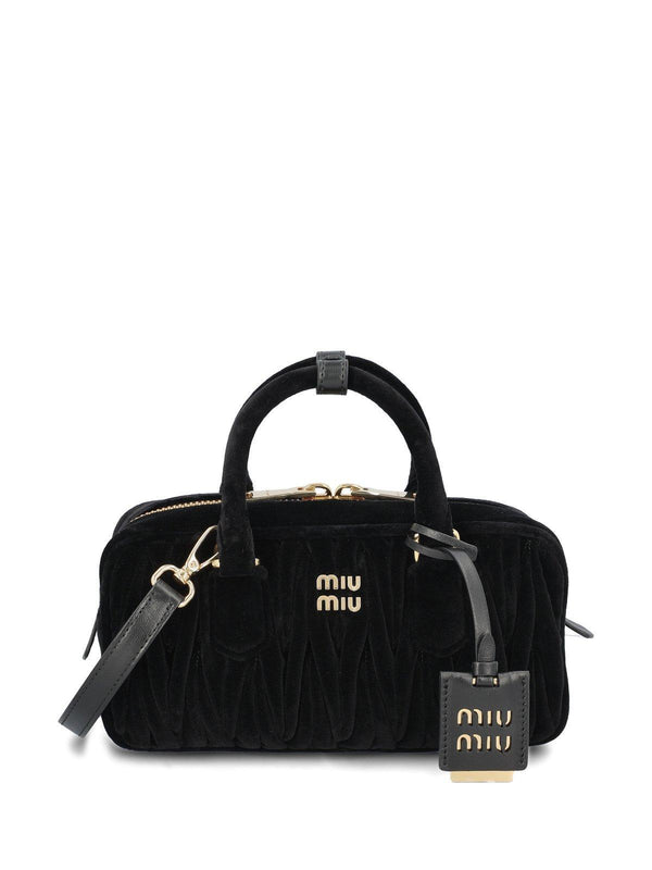 Miu Miu Logo-lettering Zipped Tote Bag - Women - Piano Luigi