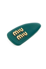 Miu Miu Logo Plaque Hair Clip - Women - Piano Luigi