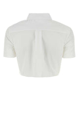 Miu Miu Shrot-sleeved Button-up Shirt - Women - Piano Luigi