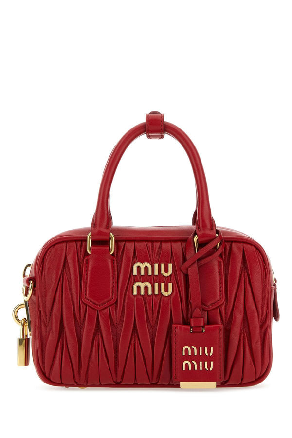 Miu Miu Tiziano Red Nappa Leather Handbag - Women - Piano Luigi