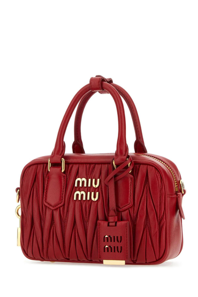 Miu Miu Tiziano Red Nappa Leather Handbag - Women - Piano Luigi