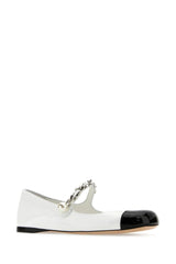 Miu Miu Two-tone Leather Ballerinas - Women - Piano Luigi