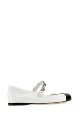 Miu Miu Two-tone Leather Ballerinas - Women - Piano Luigi