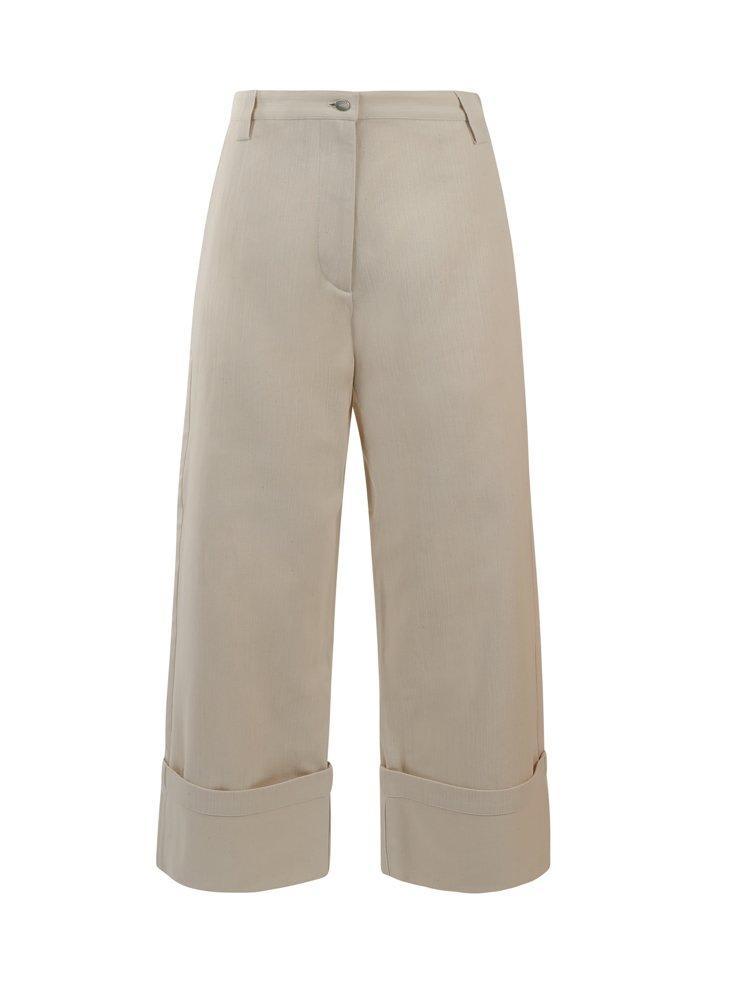 Moncler 1952 Button Detailed Wide Leg Trousers - Women - Piano Luigi