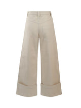 Moncler 1952 Button Detailed Wide Leg Trousers - Women - Piano Luigi