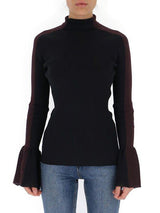 Moncler 1952 High Neck Contrast Trim Sweater - Women - Piano Luigi