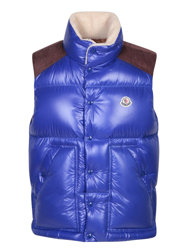 Moncler Ardeche Blue Vest - Men - Piano Luigi