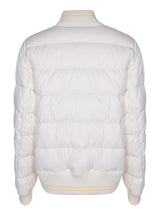 Moncler Argo White Bomber Jacket - Women - Piano Luigi