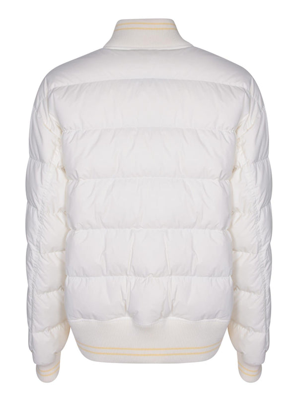 Moncler Argo White Bomber Jacket - Women - Piano Luigi