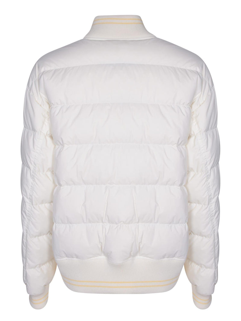 Moncler Argo White Bomber Jacket - Women - Piano Luigi