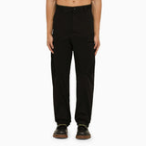 Moncler Black Cotton Cargo Trousers - Men - Piano Luigi