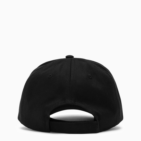 Moncler Black Hat With Embroidered Logo - Men - Piano Luigi