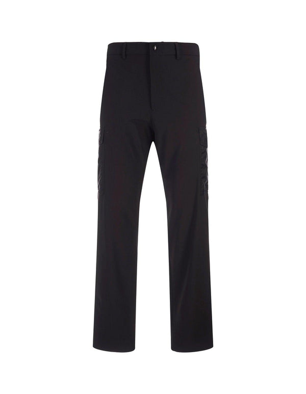 Moncler Black Jersey Cargo Trousers - Men - Piano Luigi