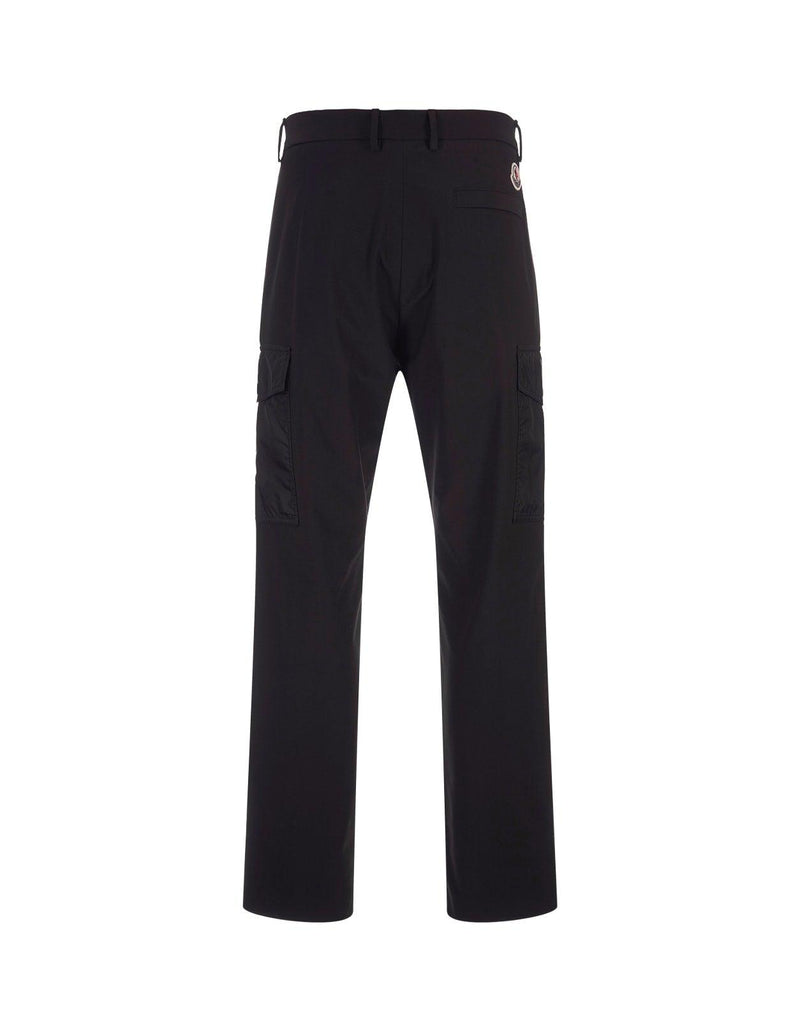 Moncler Black Jersey Cargo Trousers - Men - Piano Luigi