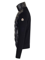 Moncler Black Padded Cardigan - Men - Piano Luigi