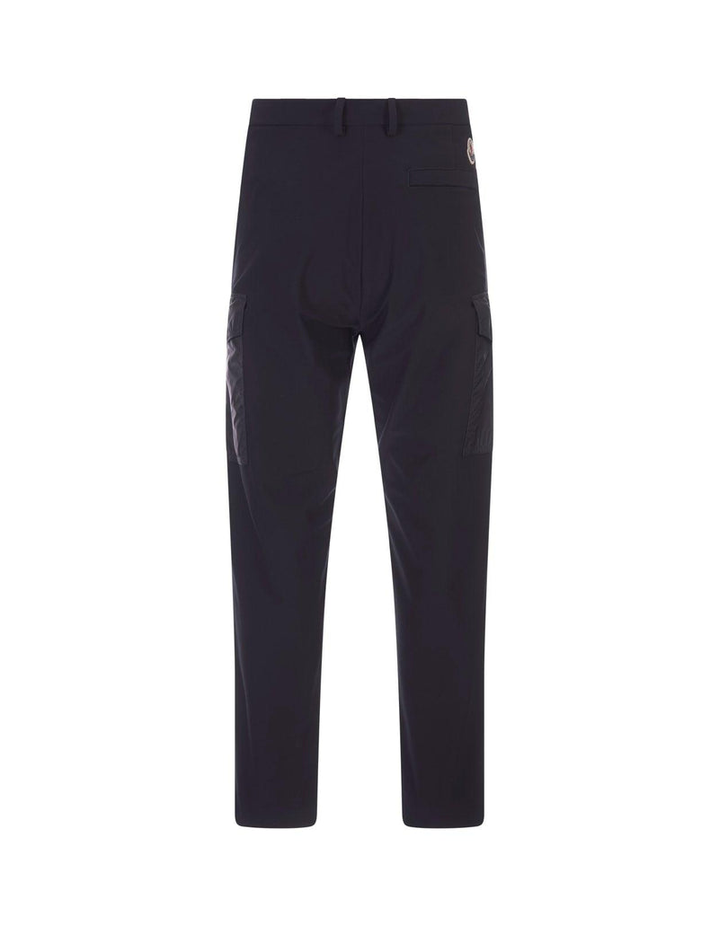 Moncler Blue Jersey Cargo Trousers - Men - Piano Luigi