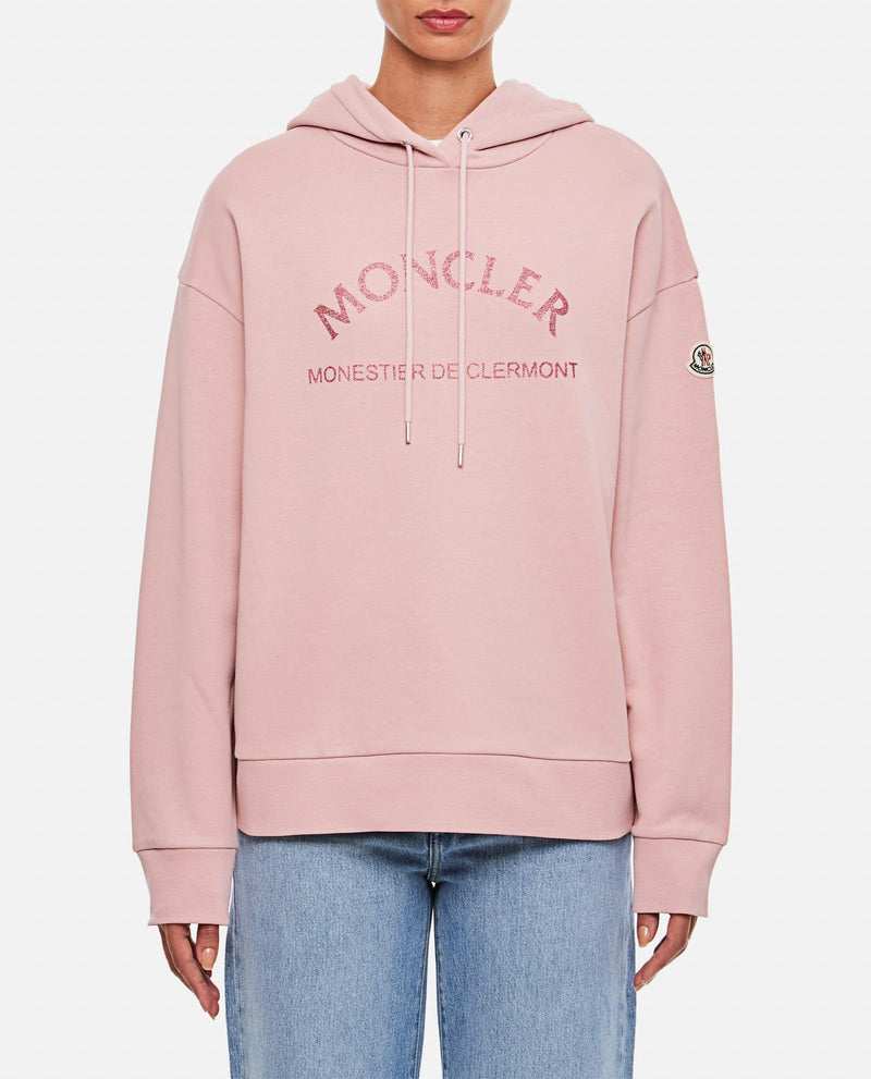 Moncler Cotton Logo Hoodie - Women - Piano Luigi