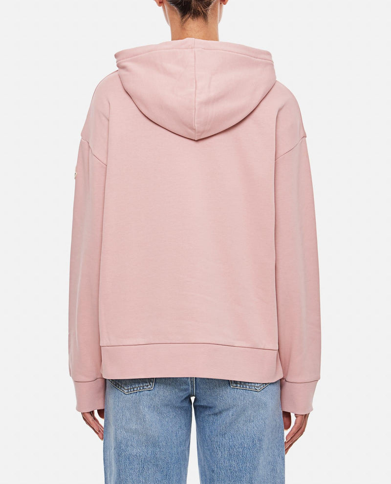 Moncler Cotton Logo Hoodie - Women - Piano Luigi