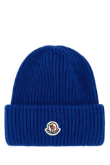 Moncler Electric Blue Wool Blend Beanie Hat - Men - Piano Luigi