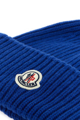 Moncler Electric Blue Wool Blend Beanie Hat - Men - Piano Luigi