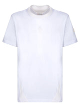 Moncler Embroidered Logo White T-shirt - Men - Piano Luigi